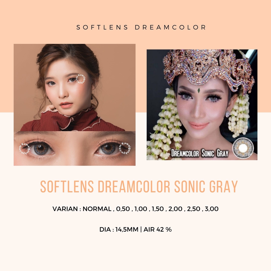 Softlens Dreamcolor Sonic Gray Normal - Minus