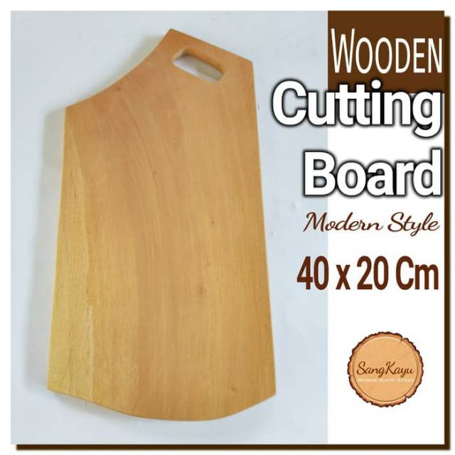 Wooden Cutting Board 40x20 Cm Talenan kayu unik wood Chopping board 35