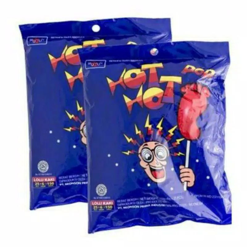 

PERMEN KAKI HOT HOT POP KEMASAN PACK/SAK