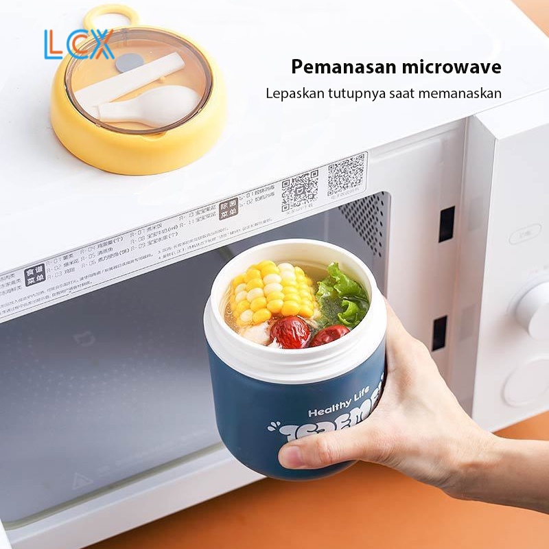 LCX Portable Soup Cup  Gelas Mug Multifungsi Anti Tumpah - Cangkir Kopi Teh BPA Free VS-77