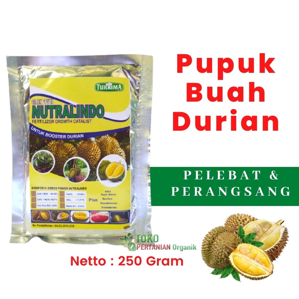 Pupuk Booster durian NUTRALINDO agar cepat besar, Booster durian montong NUTRALINDO agar cepat berbu