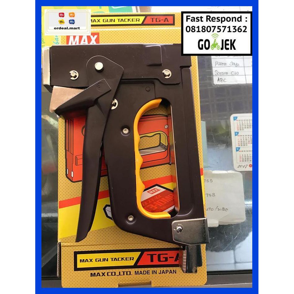 

6Rtiut7- Gun Tacker Tga Max (Japan) Stapler Tembak 5Ea5W5-