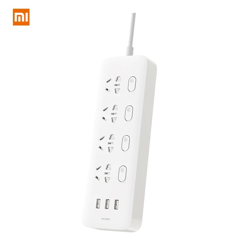 AKN88 - MIJIA Mi Power Strip Extension with 4 Socket and 3 USB Port 2A