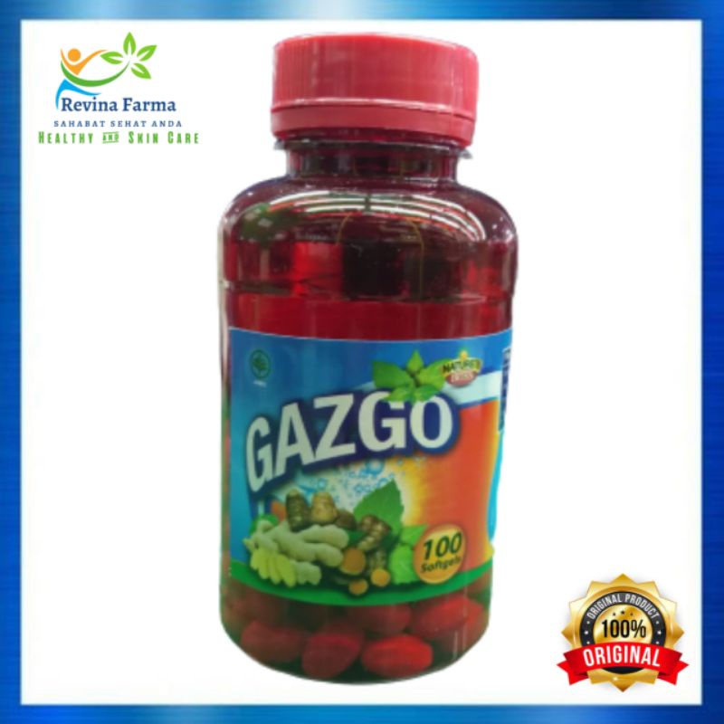 Nature's Boss Gazgo isi 100 Softgel Obat Magh Herbal, Gas, Asam Lambung 100% Produk Original