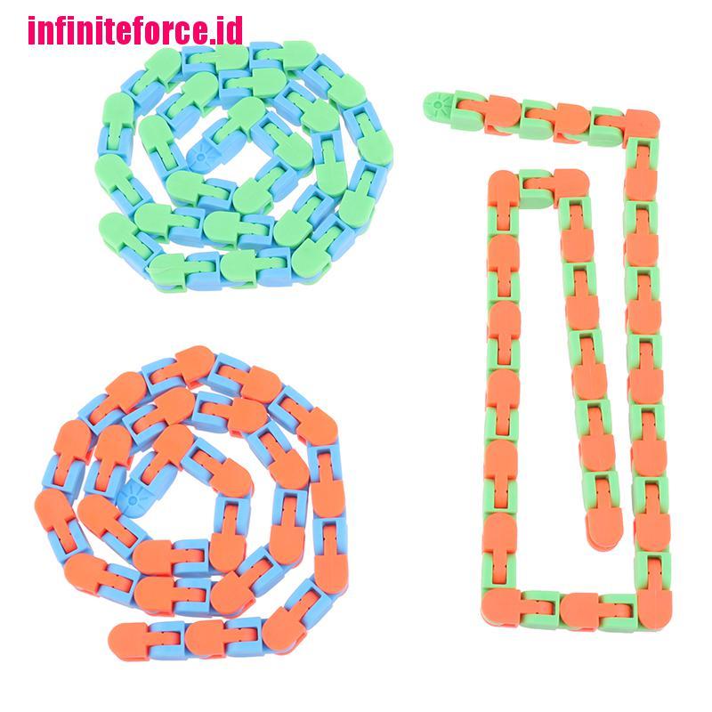 Wacky Track Snap and Click Toys Kids Autism Snake Puzzles Classic Sensory Toy