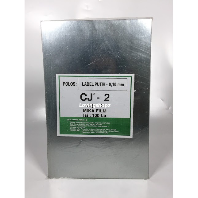 

Plastik Mika 0,1 mm ukuran F4