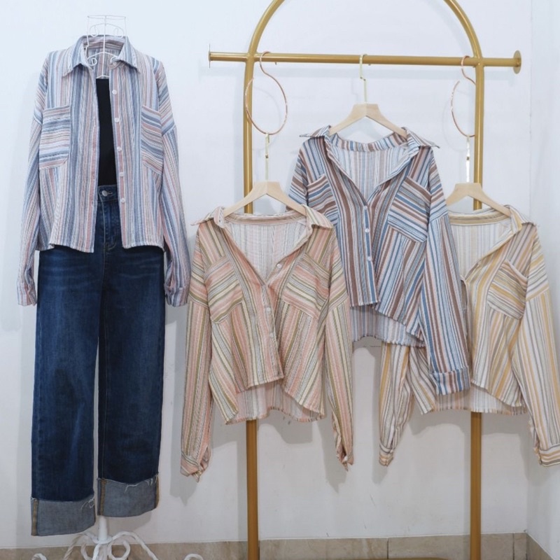 ALMON STRIPE SHIRT C3