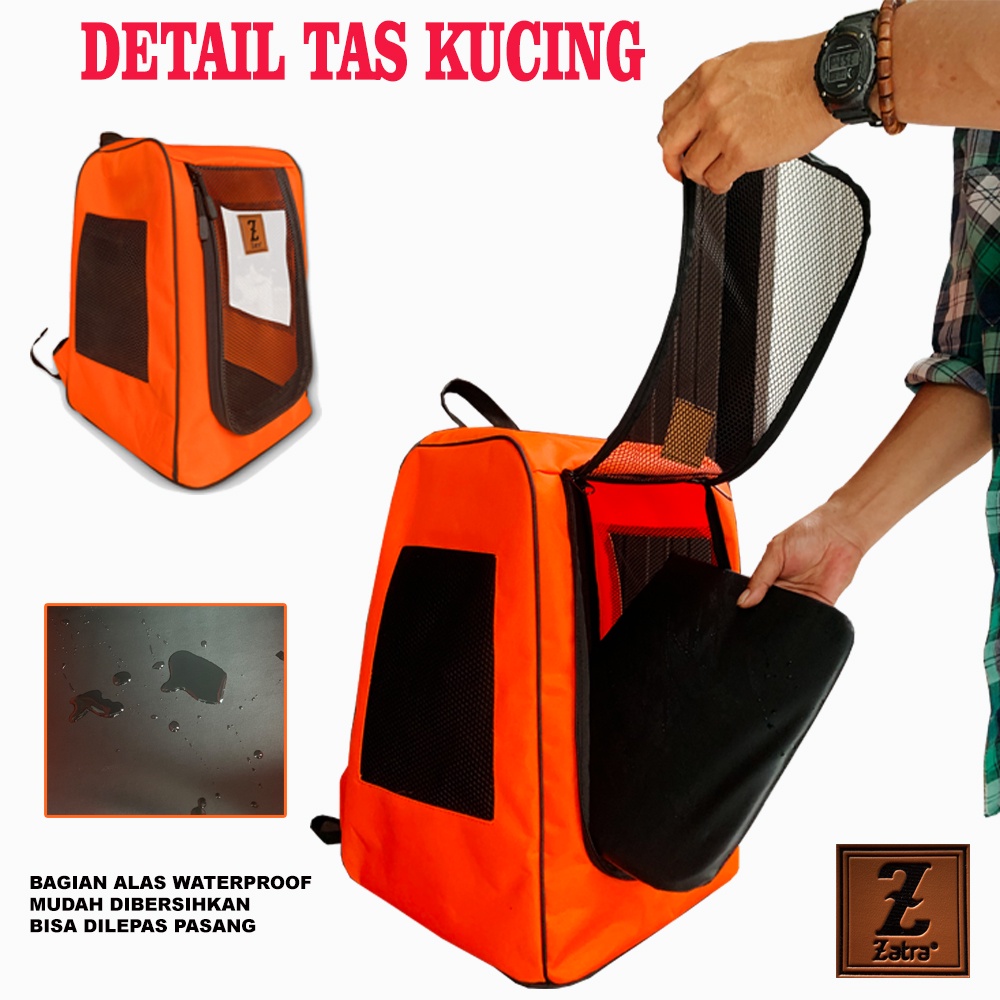 Tas Kucing Ransel Waterproof Travel Backpack Cat Dog Reptil Bag