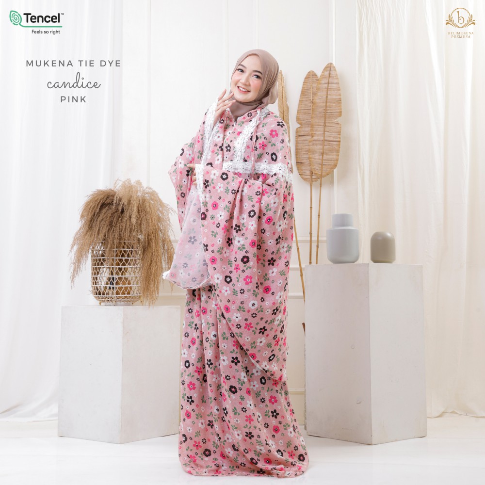 Mukena Tiedye Candice Pink (Mukena 2 in 1)