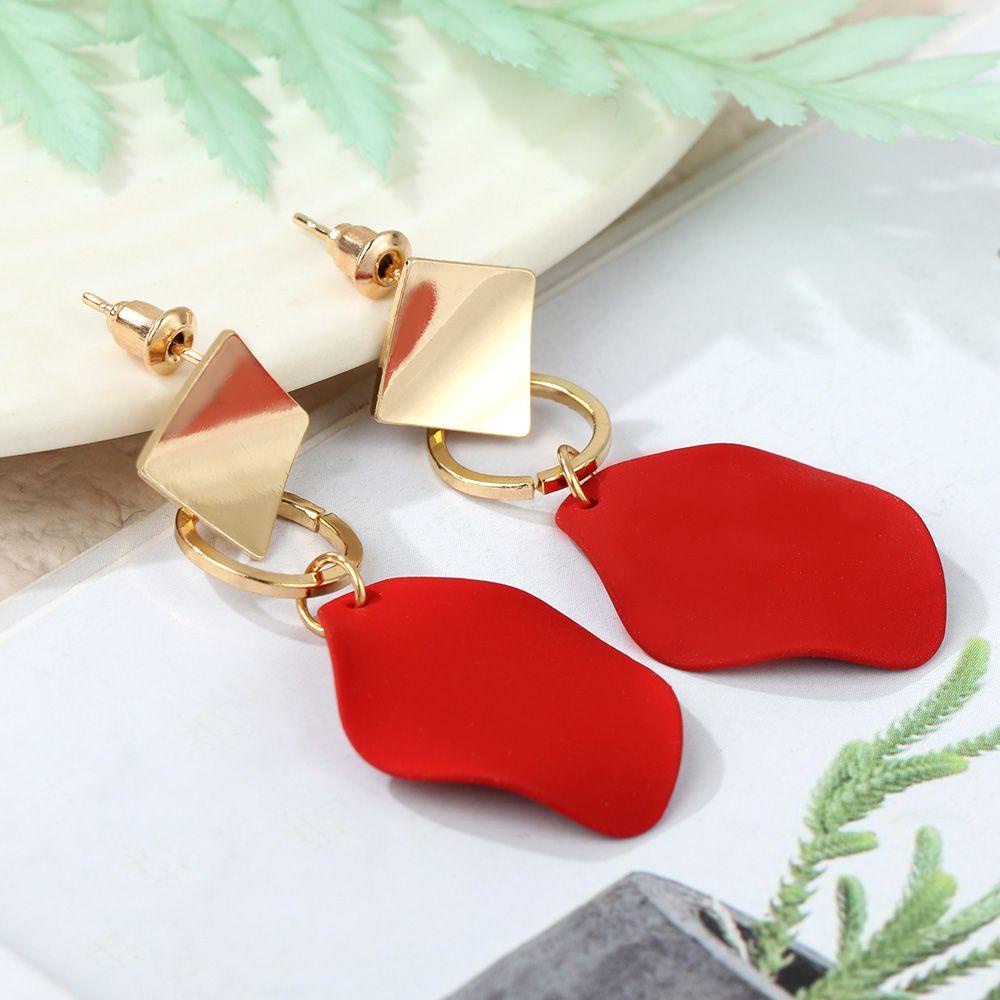 Anting Tetes Nanas Logam Anting Menjuntai Fashion Elegan