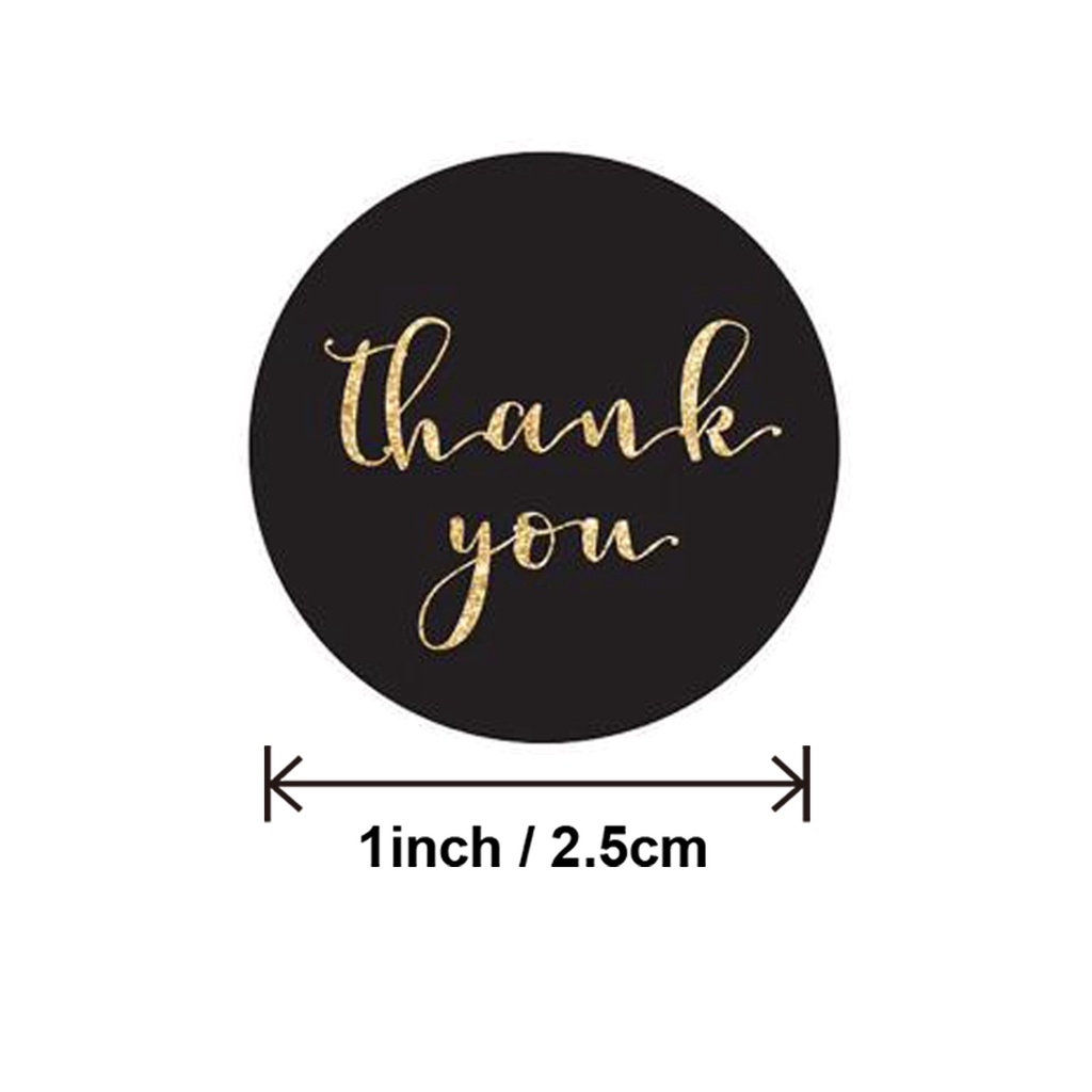 

50pcs Thank You Sticker Stiker Terima Kasih untuk Online Shop Packing Label Sticker Packaging Seal Segel