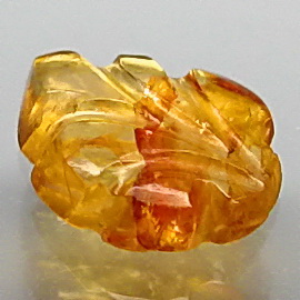 Natural Golden Yellow Tourmaline Leaf Carving 0.90Ct TM099