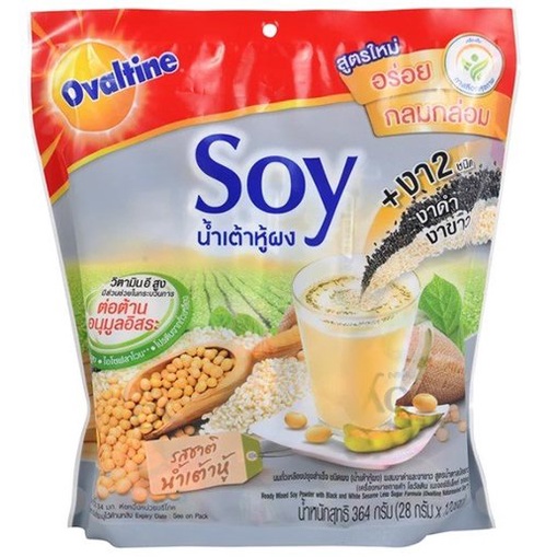 

Ovaltine Soy Milk Powder Mix with Black and White Sesame 13 x 28 Gram