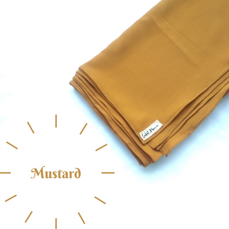HIJAB SEGI 4 SYARI 130X130 DIAMOND-Mustard