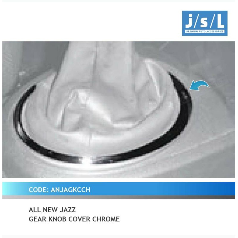 cover gear knob chrome all new jazz jsl