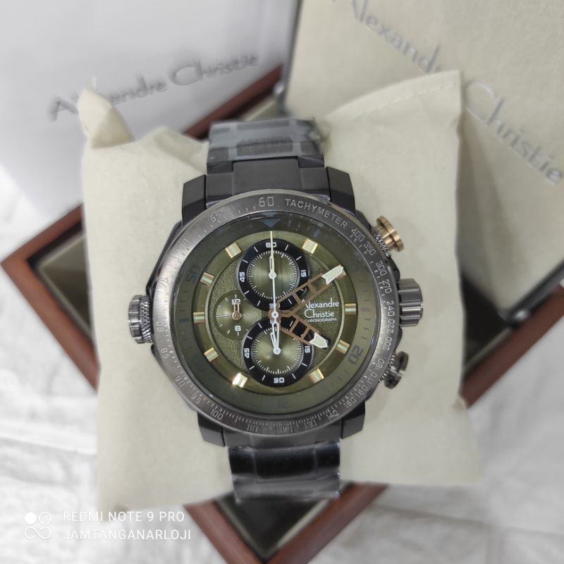 New Alexandre Christie AC 6565 Jam Tangan Pria AC6565 MCBEPGN Green