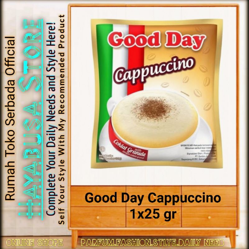 

Good Day Cappuccino 25gram 1piece Kopi Instan 3in1 Bukan Produk Expayed