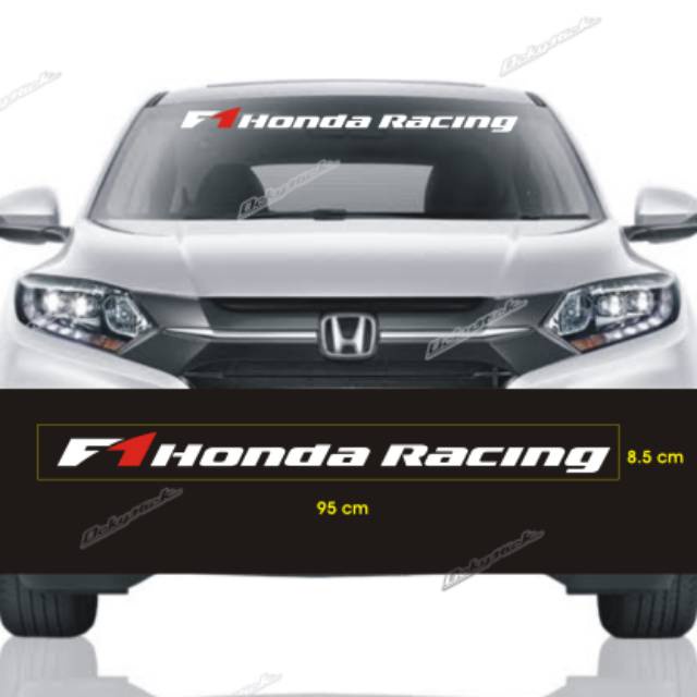Cutting sticker F1 HONDA RACING stiker kaca depan stiker mobil terbaru murah