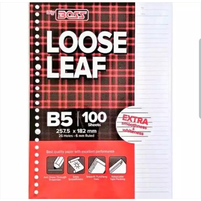 

[RESTOCK] BIGBOSS loose leaf / Isi File Binder B5 100