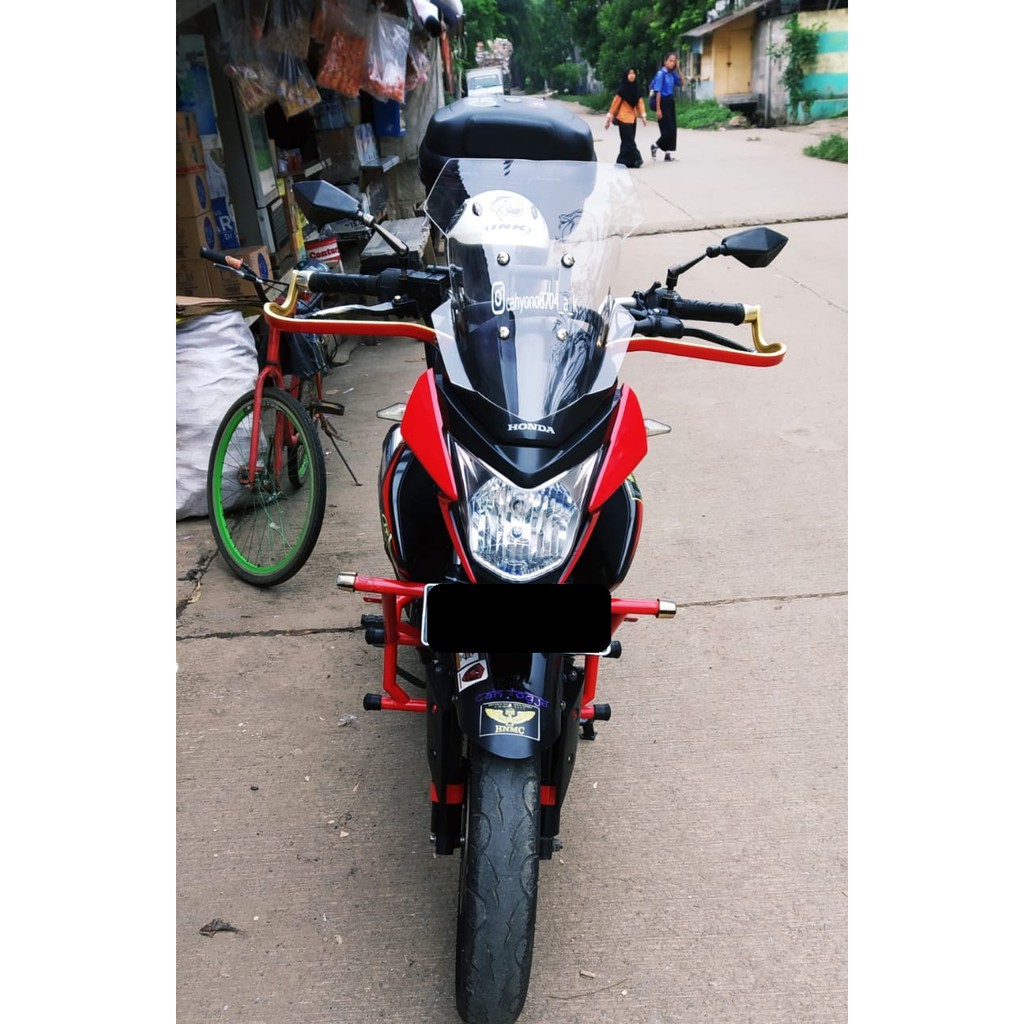 Jual NEW ARRIVAL Visor Windshield Adventure Touring Honda New Megapro FI Indonesia Shopee Indonesia