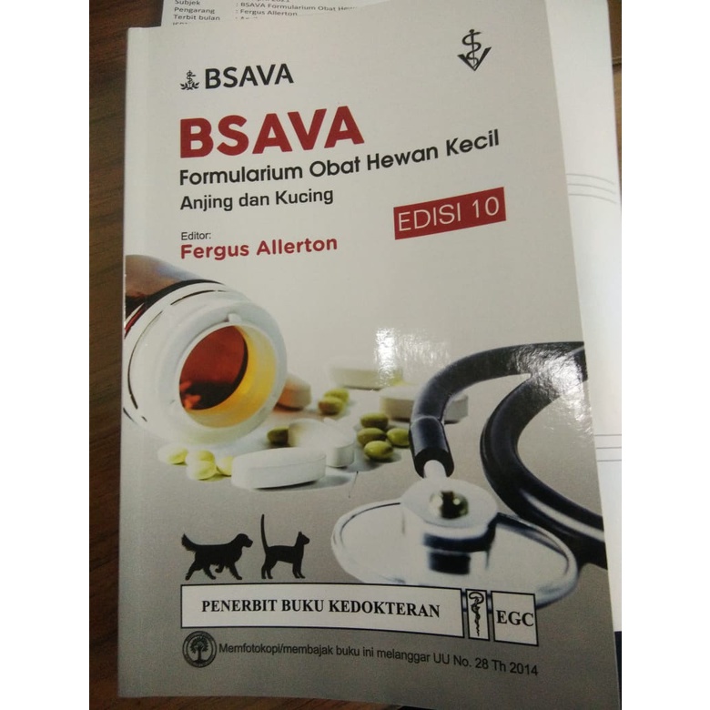 BSAVA Formularium Anjing dan Kucing Edisi 10