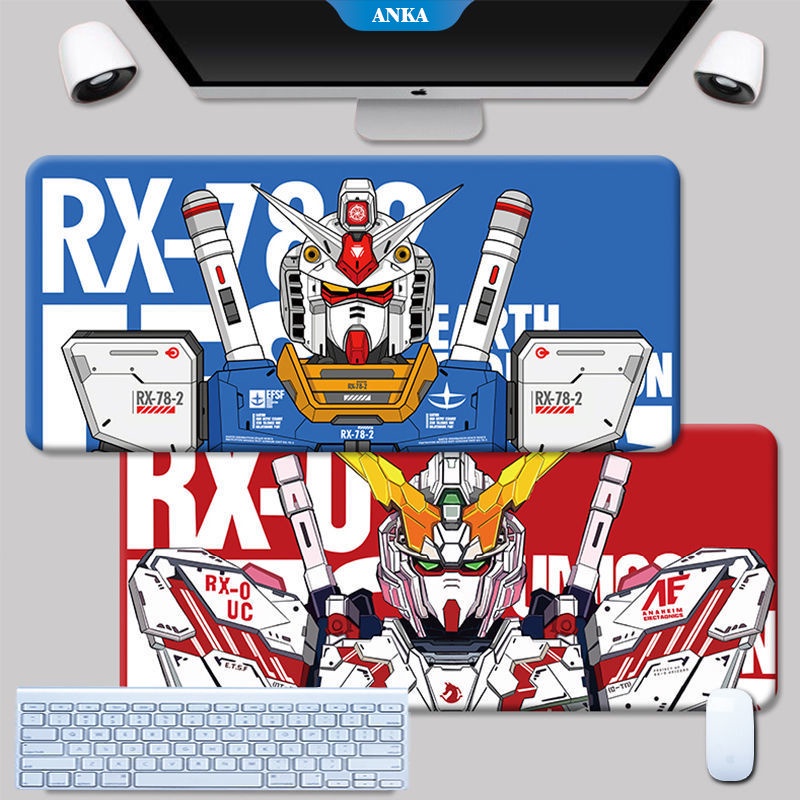 Gundam Mouse Pad Besar Anime Gundam Gaming Keyboard Pad Mobile Suit Gundam Desktop Table Mat