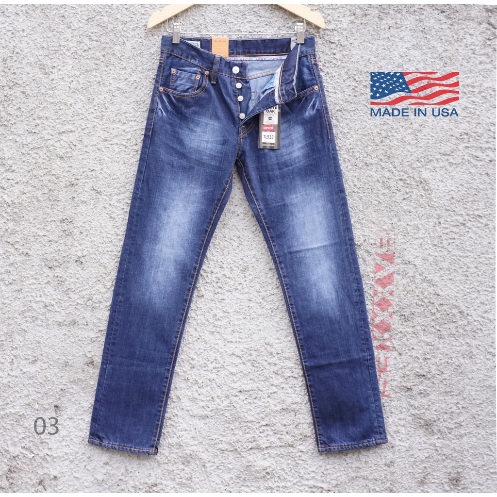 Levi's 501 Made in USA | Jeans Pria | Blue Wash | GRUSA-03