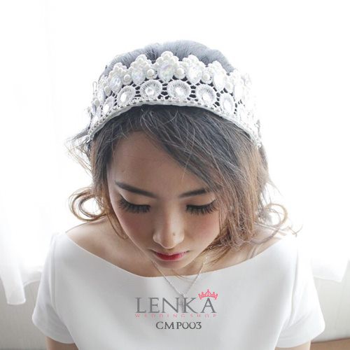 [SIAP KIRIM] HEADPIECE PESTA PERNIKAHAN MAHKOTA PENGANTIN BRIDE CMP003