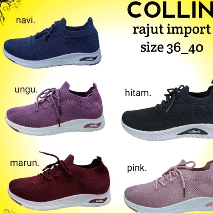sepatu dewasa Collin rajut