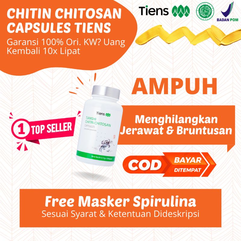 MASKER CHITIN CHITOSAN ORIGINAL TIENS
