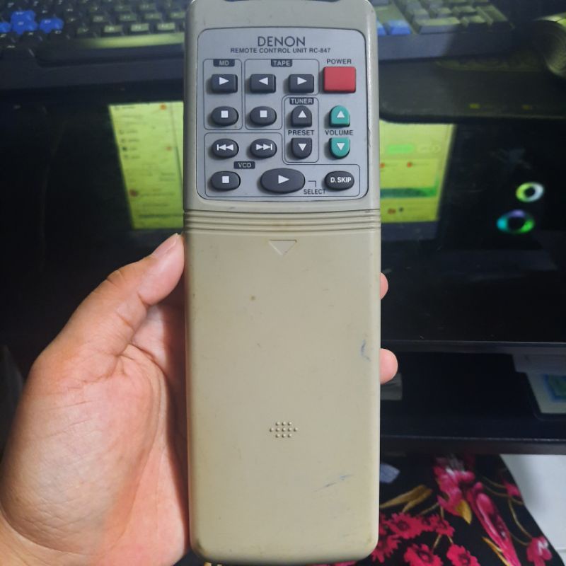 REMOTE REMOT DVD TAPE DENON RC-847 ORIGINAL ASLI