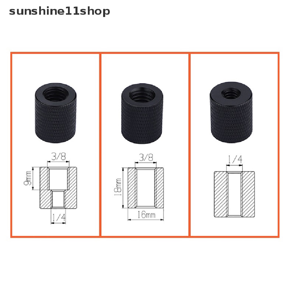 Sho Adapter Skrup Tripod 3 / 8 &quot;Ke 1 / 4&quot; Male