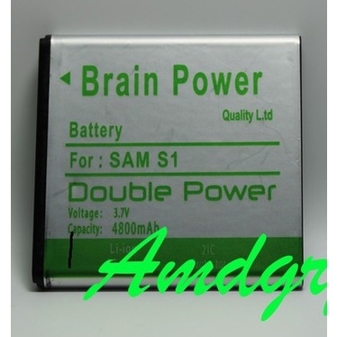 Battery Batere Batre Baterai Brain Power Samsung S1 i9000 i9001 D710 i8250 i589 i779 i919 EB575152LU