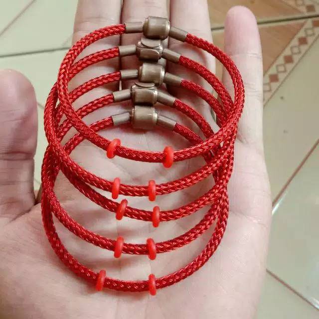 Gelang Tali Kawat Anti Air Waterproof Untuk Liontin Emas