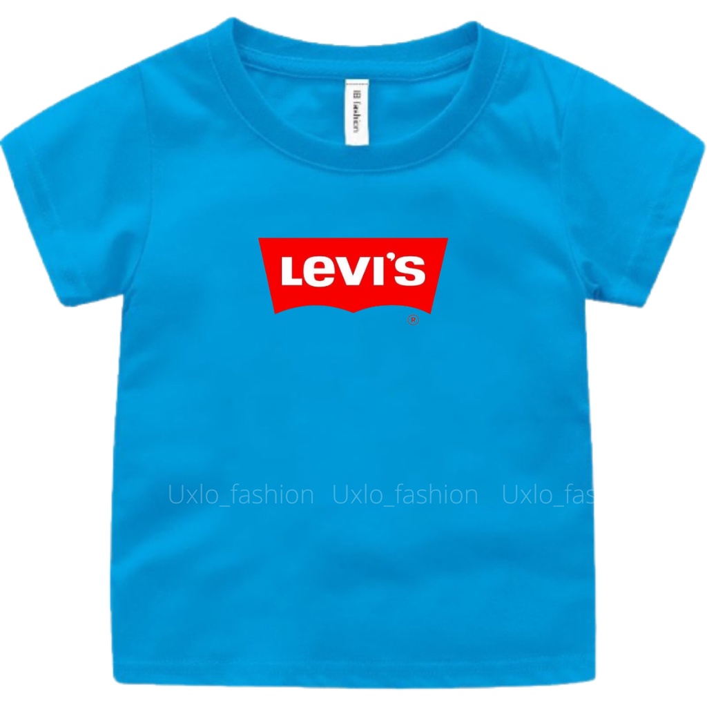 BAJU KAOS ANAK PEREMPUAN DAN LAKI LKI MURAH UMUR 1 2 3 4 5 6 7 8 9 TAHUN MOTIF L3V1S TULISAN UXLO FASHION