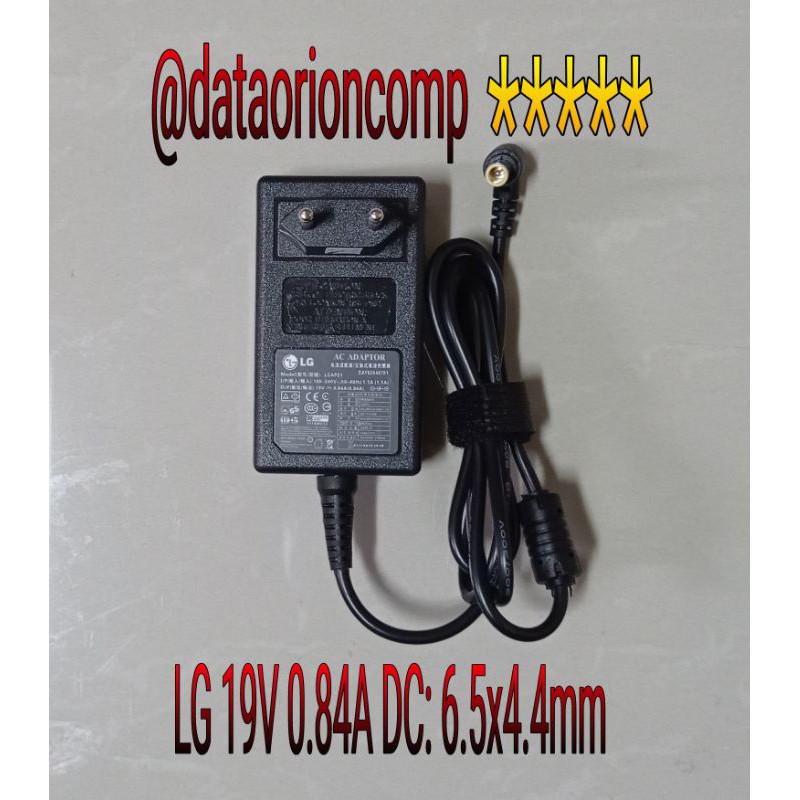 Adaptor Charger Switching Power Supply LG Monitor 19V - 0.84A DC 6.5*4.4 mm