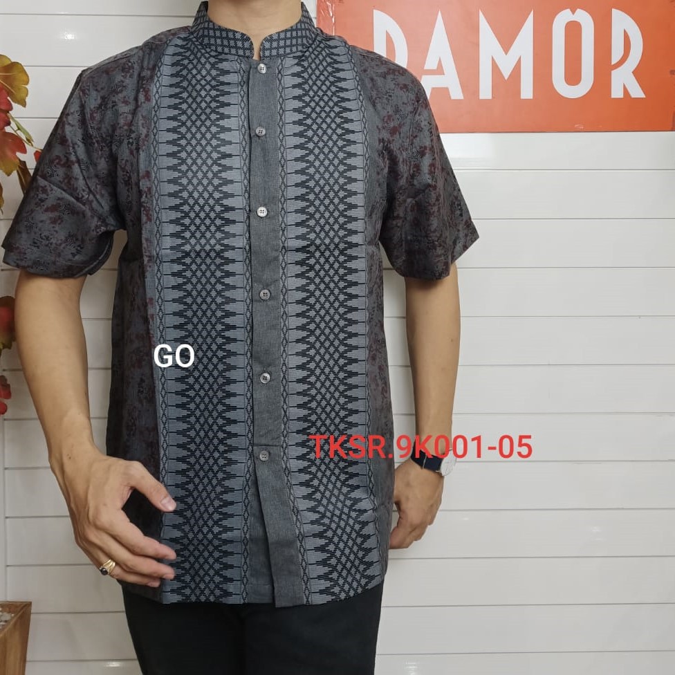 gof DAMOR By (CRESSIDA) KOKO REGULER Baju Muslim Koko Cowok Pakaian Pria Muslim Lengan Pendek