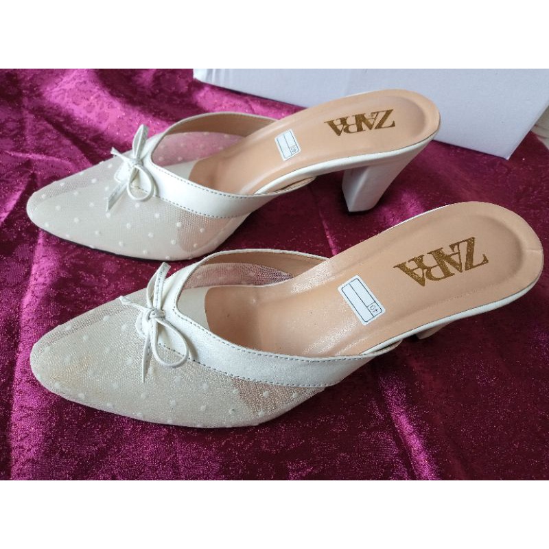 sepatu pesta selop pengantin selop wanita wedding shoes