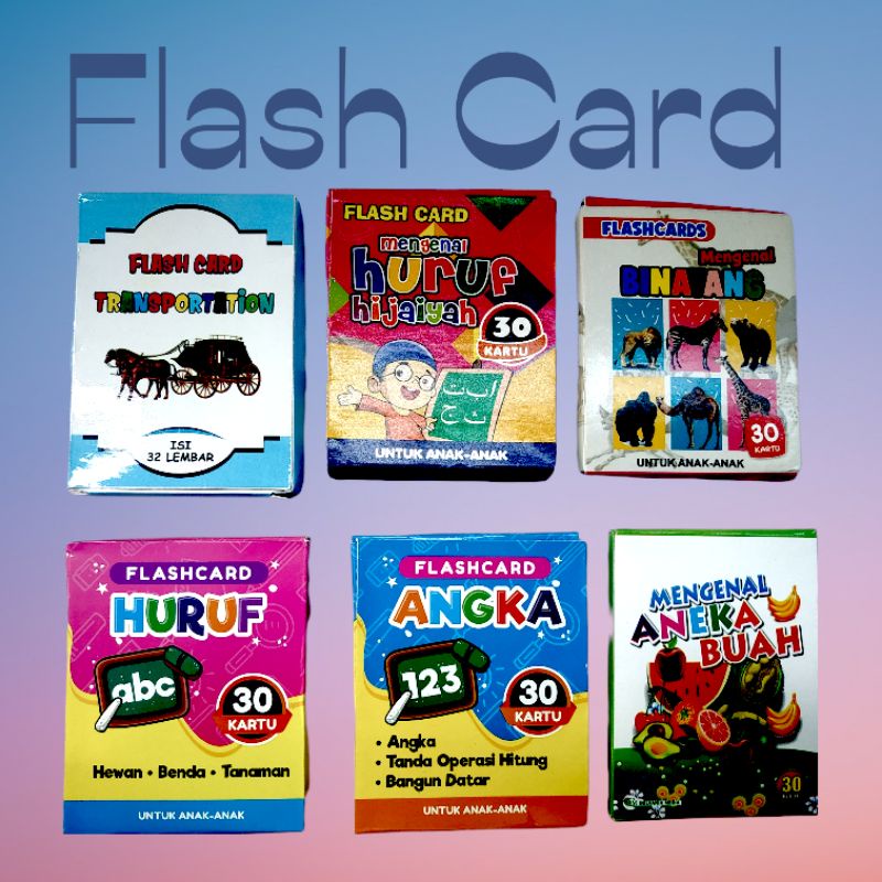 Jual Flash Card Kartu Simulasi Anak Umur 05 Tahun Shopee Indonesia