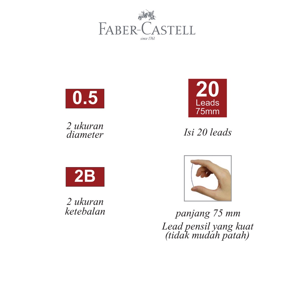 Faber-Castell Lead Superfine Isi Pensil 2B - Gambar 3