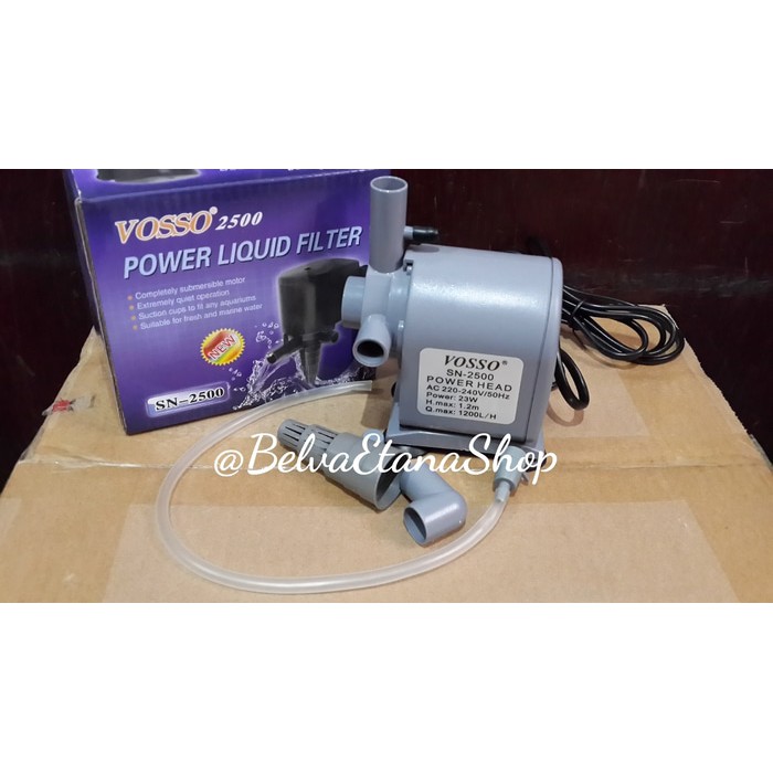 Vosso Sn 2500 Vosso Sn 2500 Pompa Celup Pompa Aquarium Pompa