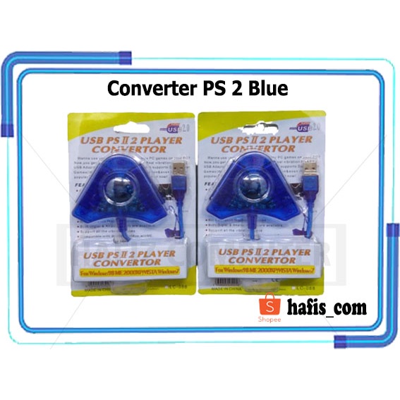 Converter Usb Double Stik Ps2 Ke Ps3 Converter USB 2 SLOT STIK STICK PS2 ke PS3 - PC Double