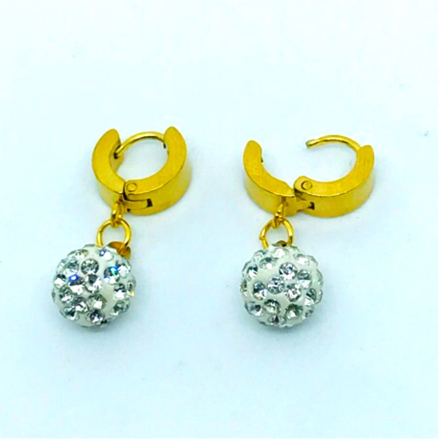 Anting titanium // anting wanita // titanium //anting klip// anting titanium juari bola disco