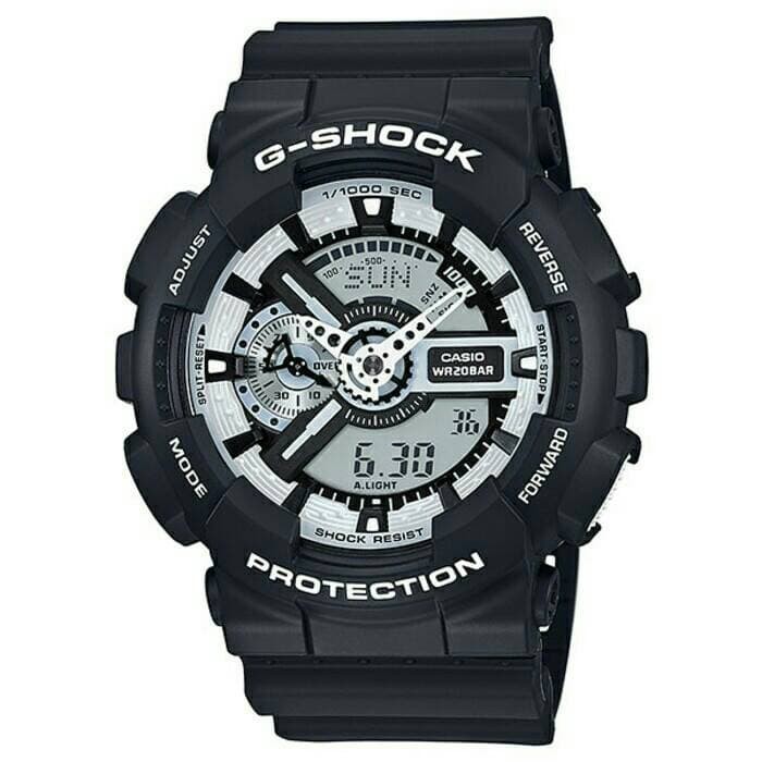 CASIO G SHOCK GA 110BW 1A   GSHOCK GA110BW ORIGINAL   BERGARANSI Murah