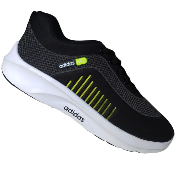 Sepatu Sneakers Wanita Casual Wear ala Korea Import Kualitas Super Premium-HITAM HIJAU