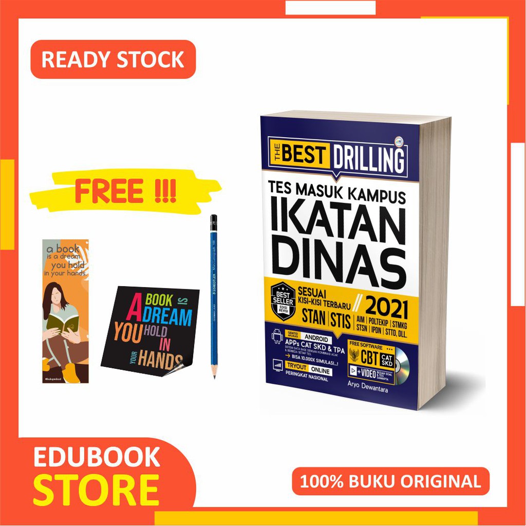 

TES MASUK KAMPUS IKATAN DINAS THE BEST DRILLING - FORUM EDUKASI - BONUS PENSIL 2B, BOOKMARK, STIKER