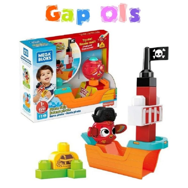 Mega Bloks Fisher Price Peek A Blocks Pirate Ship Mega Bloks Peek A Blocks Pirate Ship