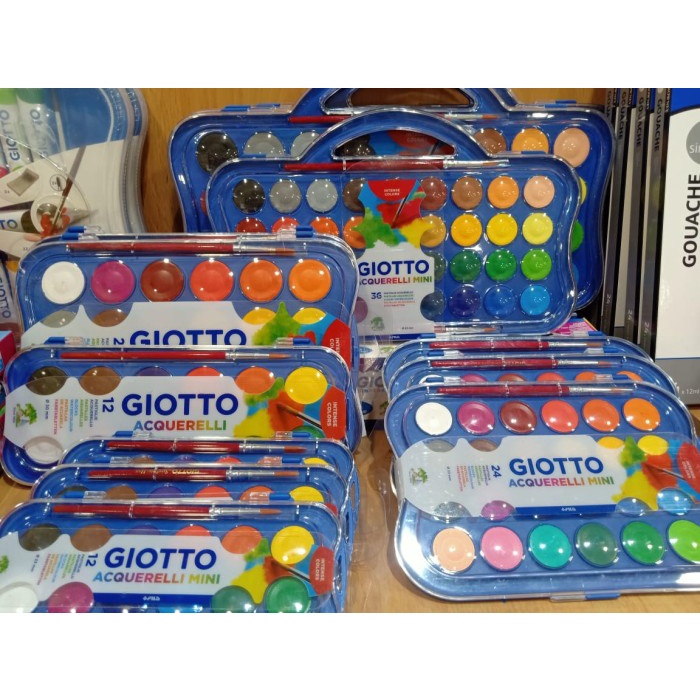 

Diskon Giotto Acquerelli Mini 12 Warna Cat Air 23 Mm Padat Giotto Berkualitas