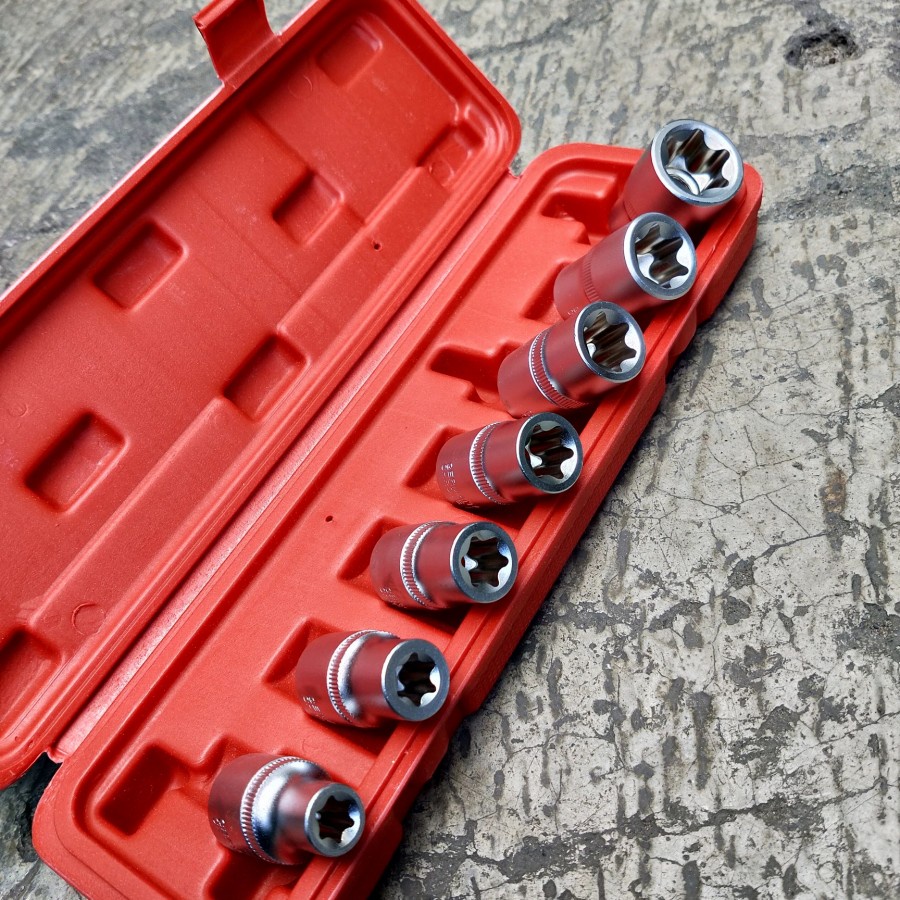 Mata sok bintang set 7 pcs CARSSON -Socket set bintang 7 pcs
