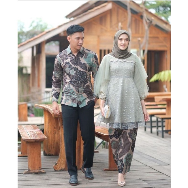 SET COUPLE LUNA TUNIK GREEN